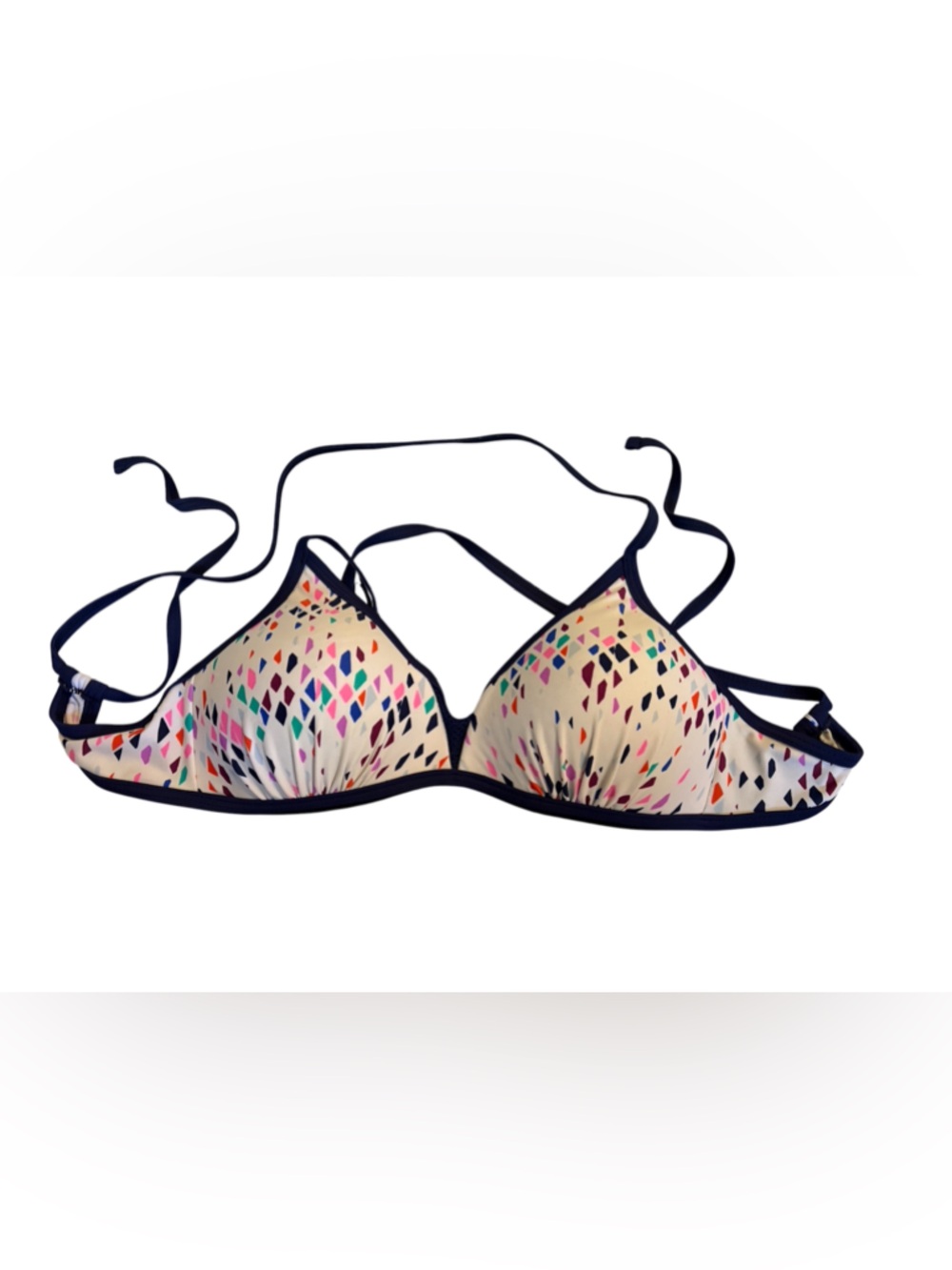 Malibu Multicolor Printed Triangle Bikini Top